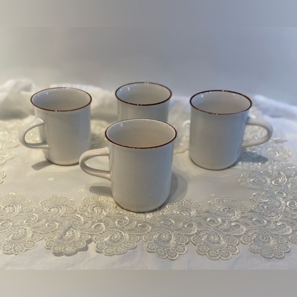 3/55$ Set of 4 Vintage Nitro Fresh Jones Concorde white Japanese coffee/tea cups - Picture 1 of 8